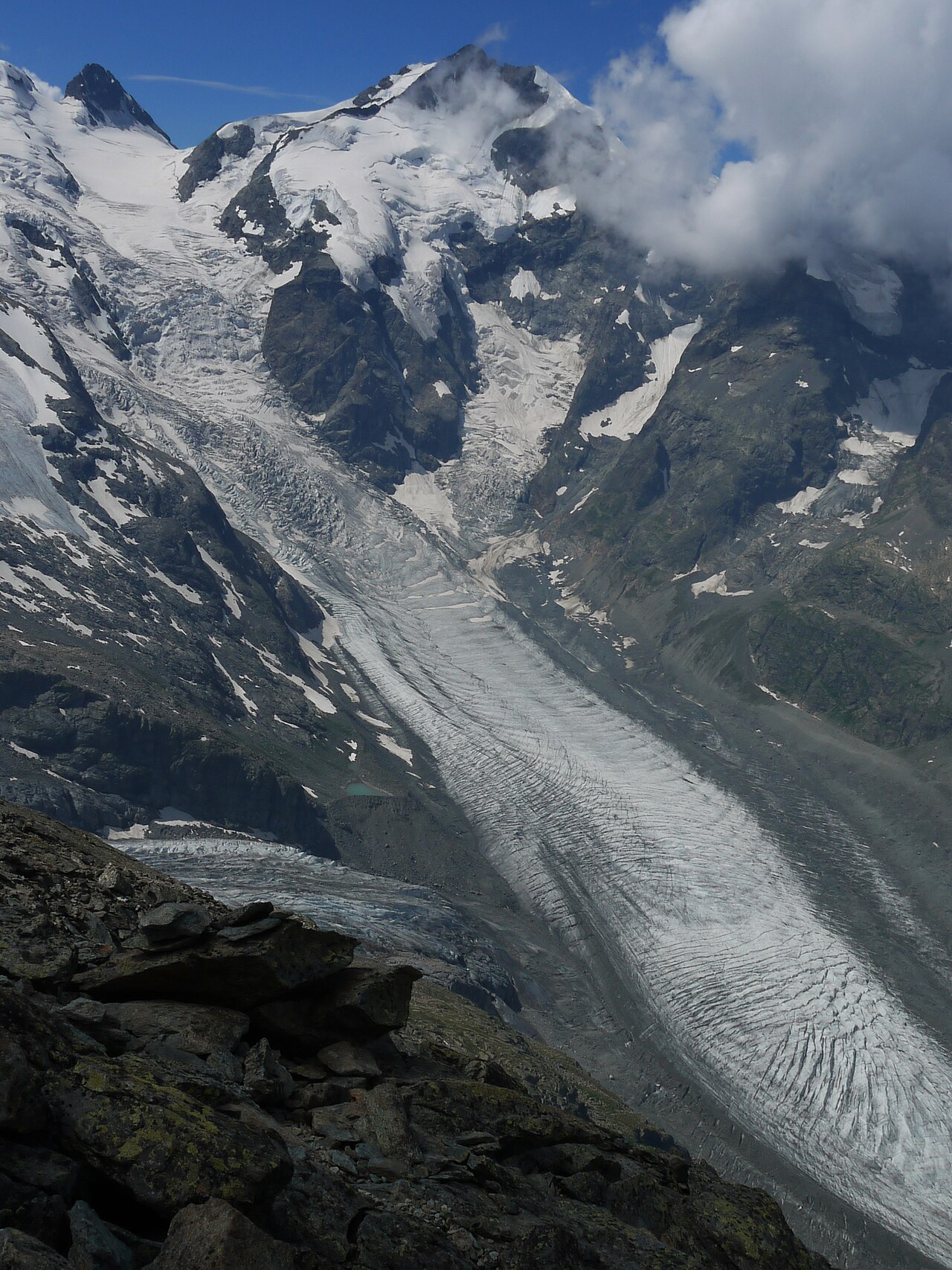 Morteratschgletscher in der Schweiz